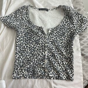 Brandy Melville blue zelly top